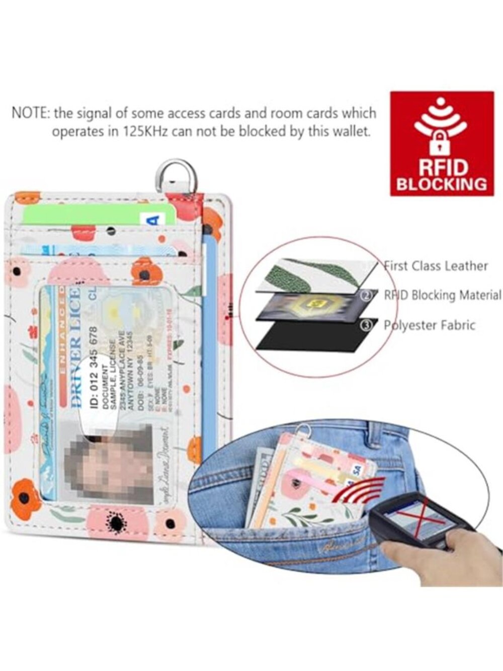 Slim Minimalist Wallet, Front Pocket Wallets, RFID Blocking, Credit Card - Picture 5 of 7